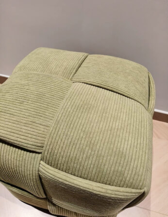 สตูลผ้าลูกฟูก MY DOLLS HOUSE COZY CUBE 38 ซม. สีเขียวใบชา_5